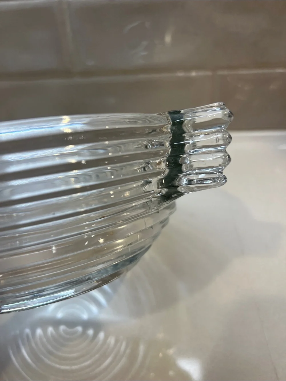 Vintage Anchor Hocking Clear Modern Bowl